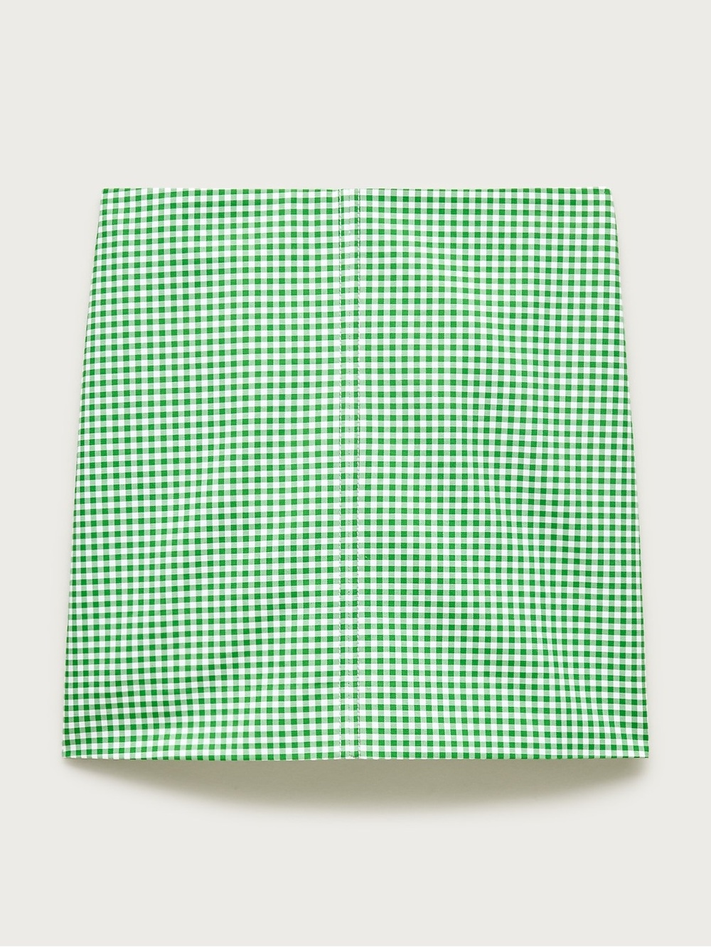 NWT J. Crew Fairfax mini skirt in green gingham double cotton poplin - size 2